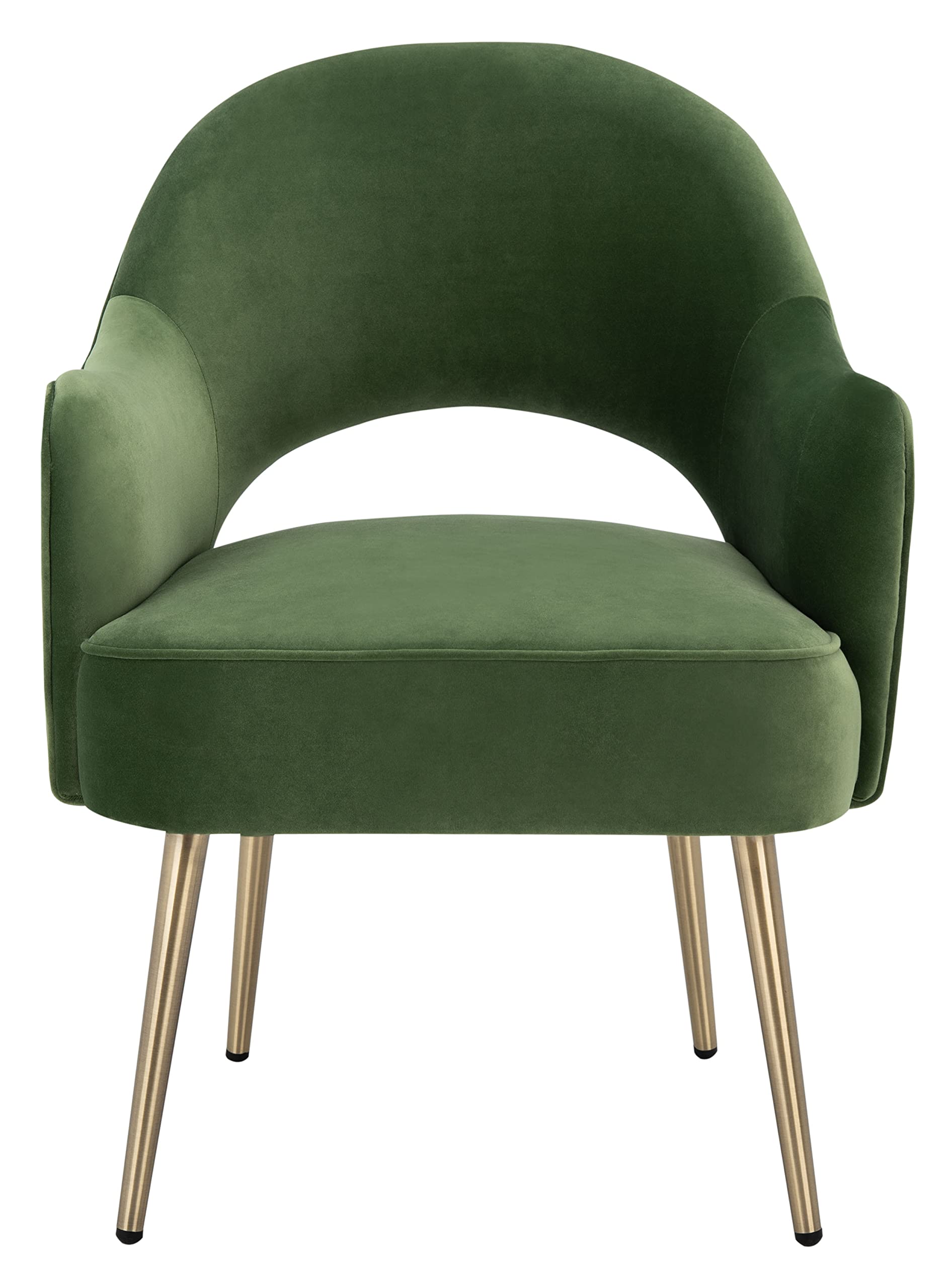 Home Collection Dublyn Green Velvet/Gold Accent Chair