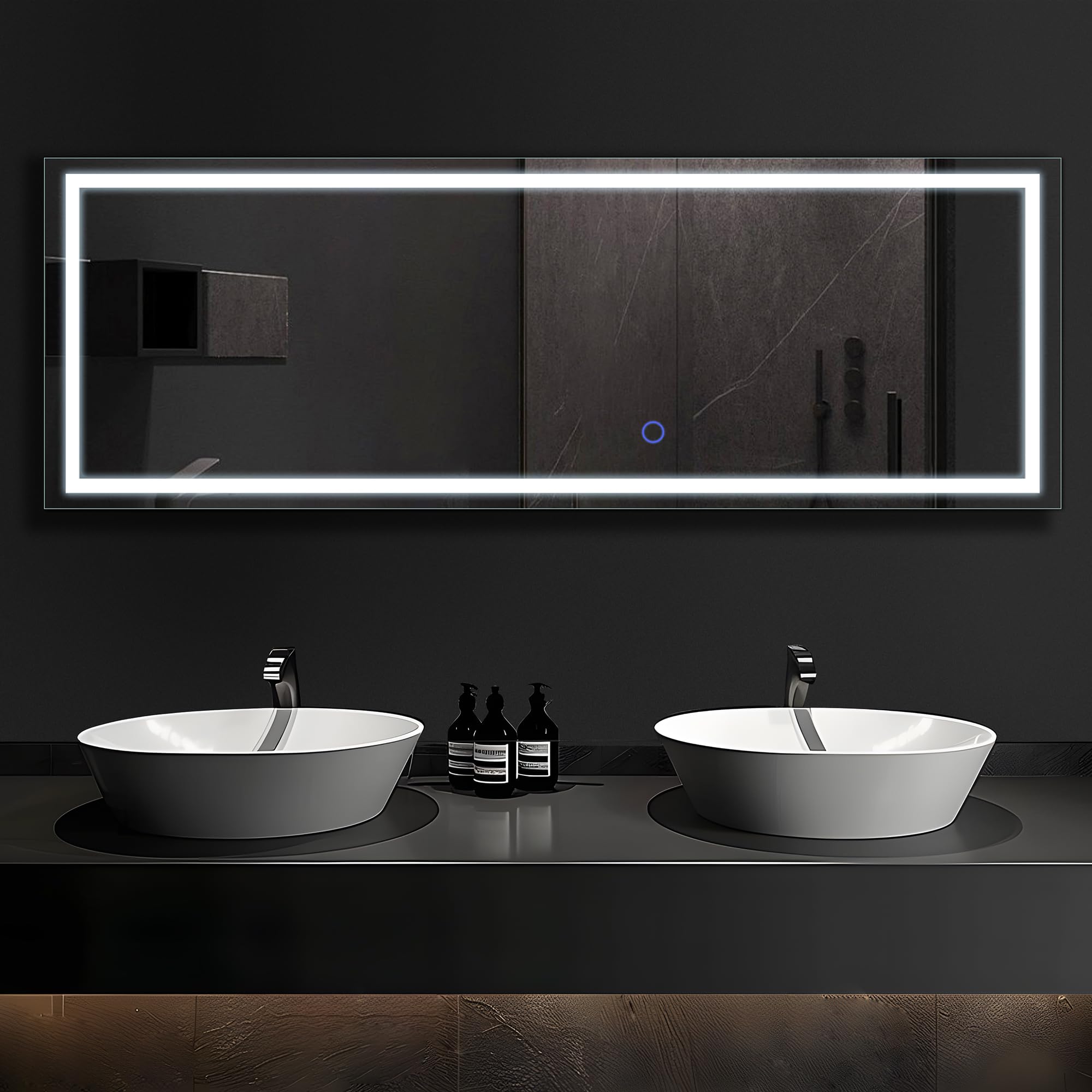 Rectangle Full Length Mirror with LED Lights