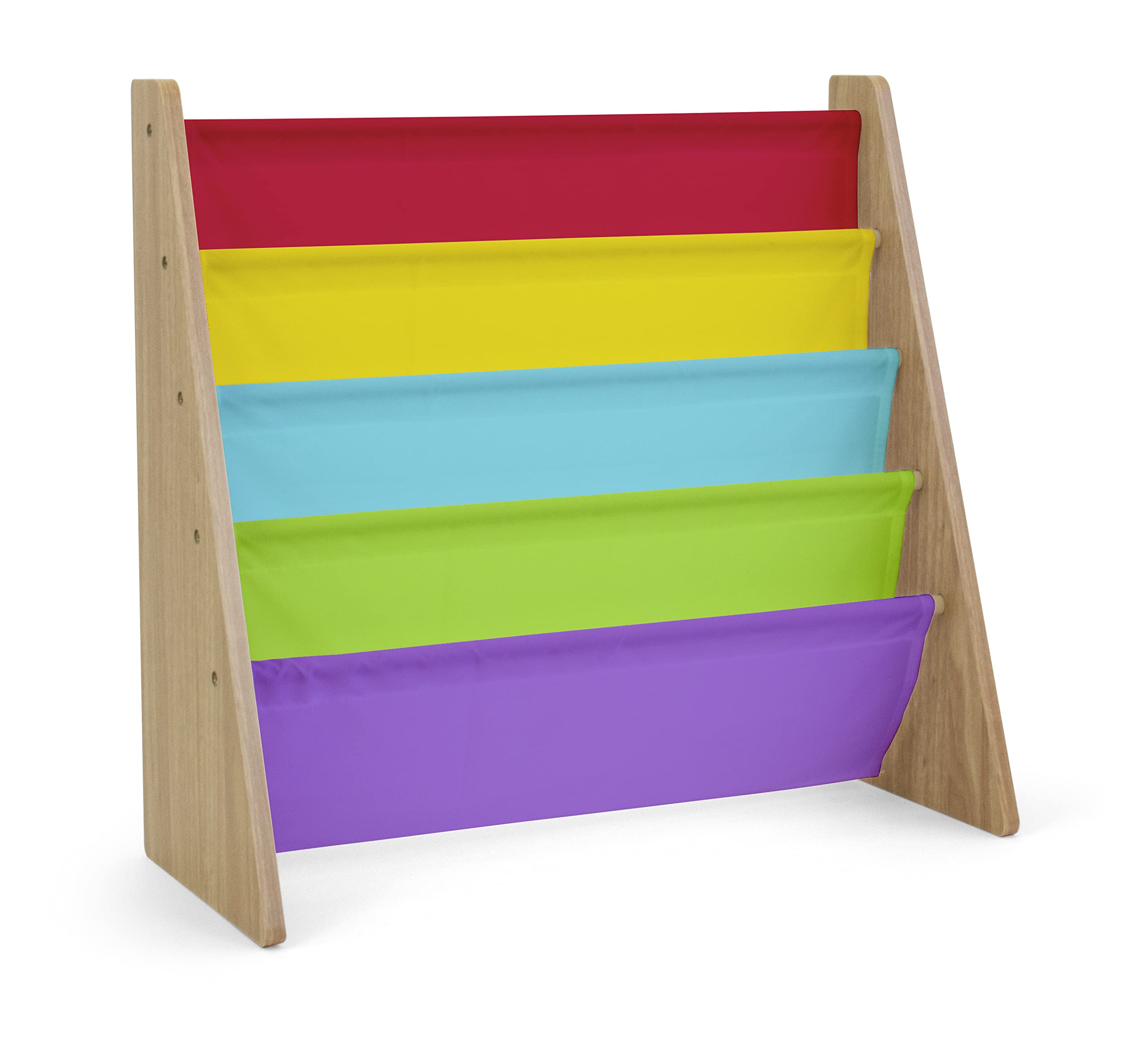 4-Tier Kids Bookshelf | Natural Wood & Storage for Toddlers & Kids