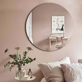 - 80 cm Frameless Mirror Polished Edge, Gives a Special Touch to Your Bathroom or Bedroom,