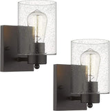 Bathroom Vanity Lights, 3-Light Vintage Wall Sconce Light Fixtures, Oil Rubbed Bronze