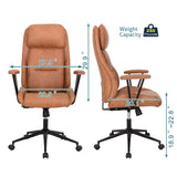 Executive Chair Mid Century Office Modern Chair,55° Reclining High Back Desk Chair