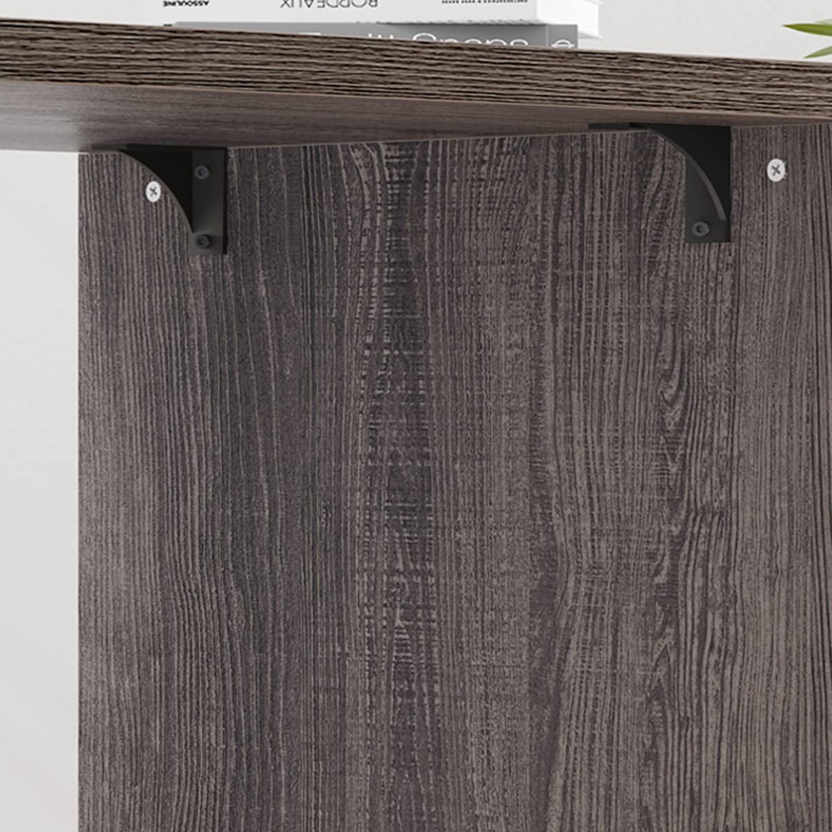 L Shaped Computer Desk with Drawers, 360 Rotating L Shape Desk with Storage Cabinet