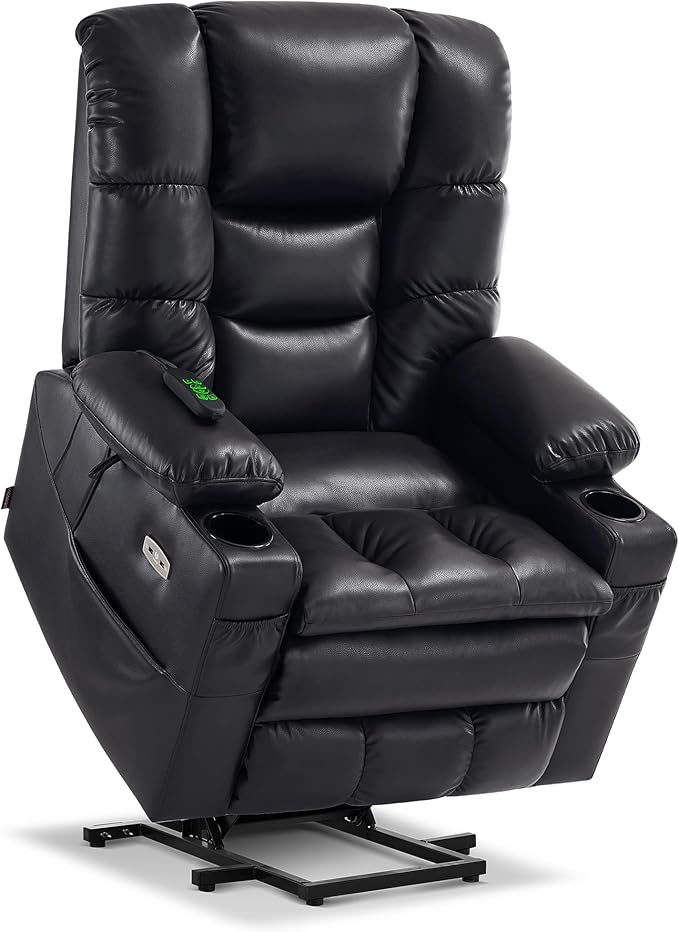 Dual Motor Power Lift Recliner Chair with Massage and Dual Heatin