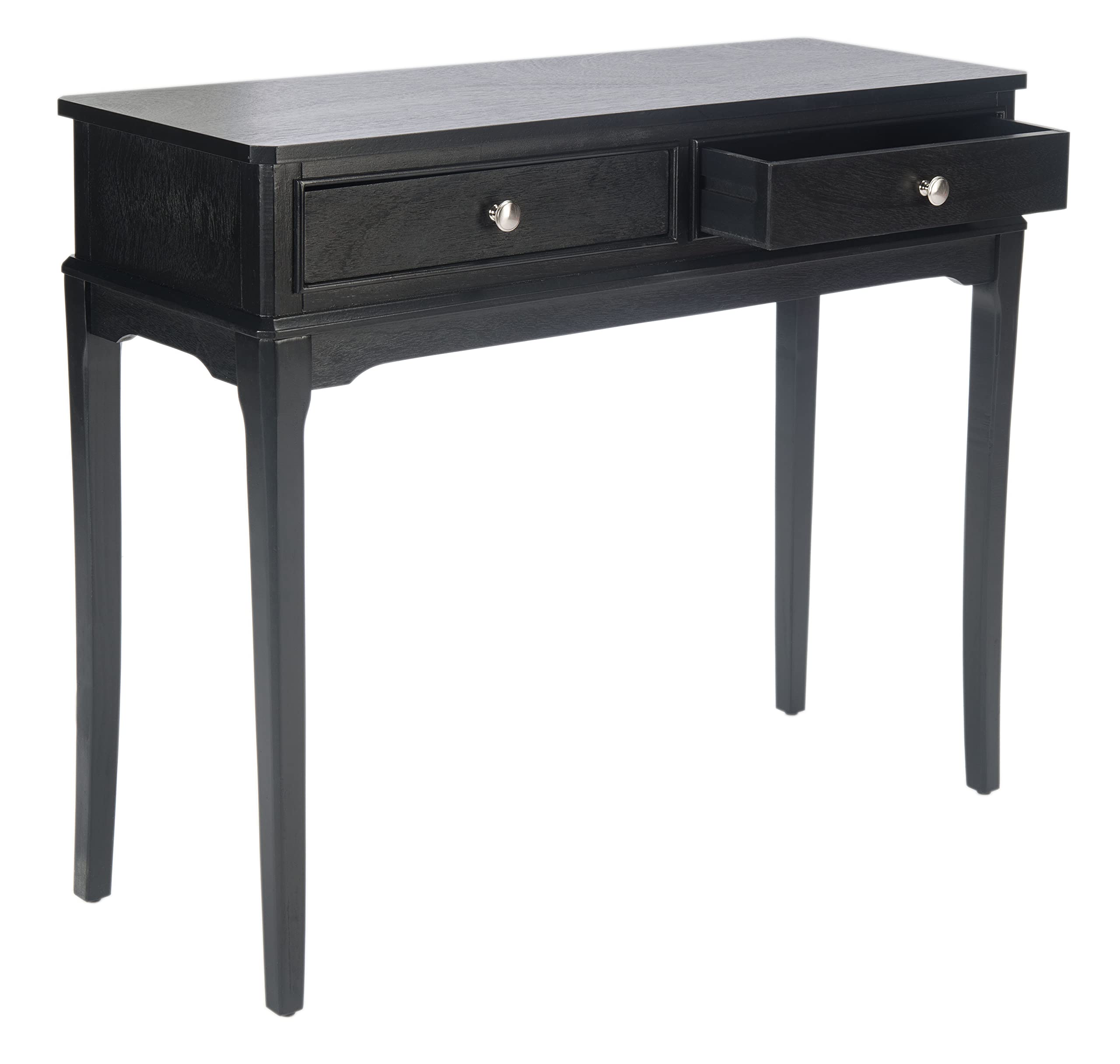 Home Collection Opal Black 2-Drawer Console Table