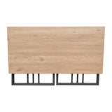 Collapsible Slatted Mission Writing Computer Desk, Space Saving for Bedroom
