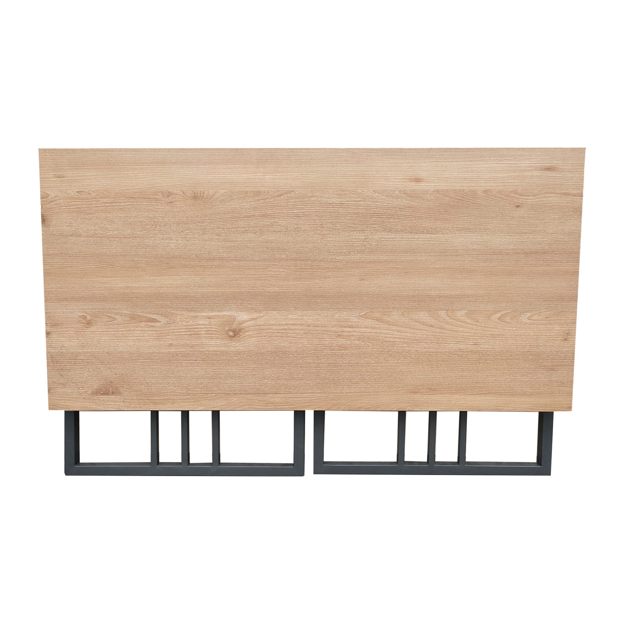 Collapsible Slatted Mission Writing Computer Desk, Space Saving for Bedroom