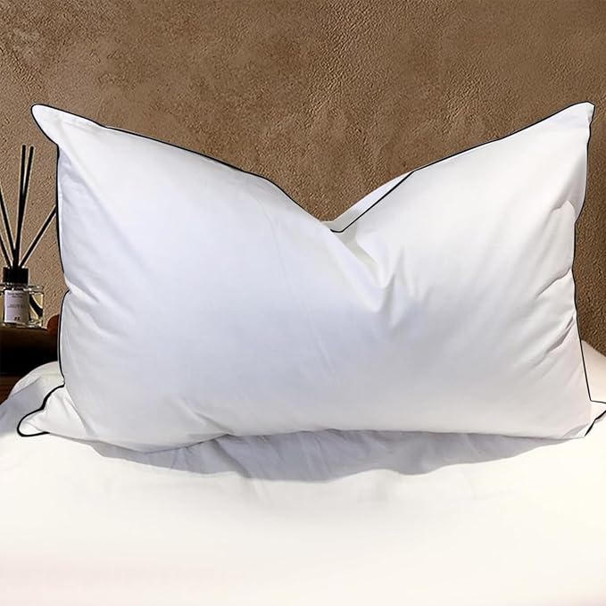 50/50 Goose Feather Down Pillows - King Size 2 Pack