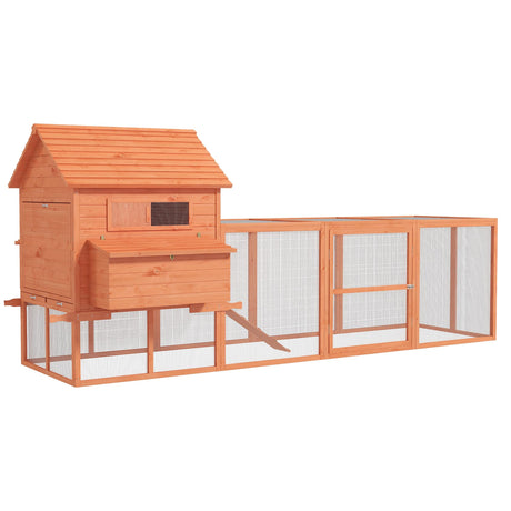 45" Chicken Coop Large Chicken House Rabbit Hutch Wooden Poultry Cage