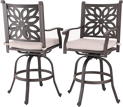 7 Pieces Cast Aluminium Patio Bar Set