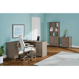 Magellan 59"W L-Shape Corner Computer Desk, Gray