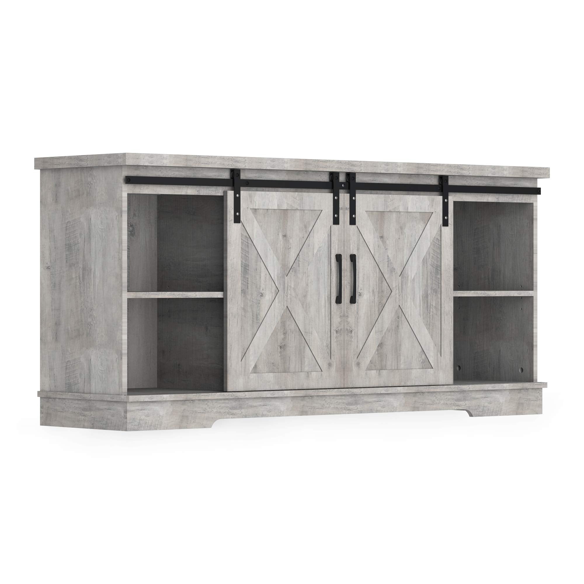 S09012 59 Inch TV Stand, 59"x15.74"x27.55", Brown