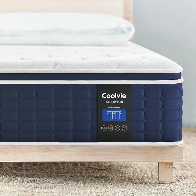 Queen Mattress, 10 Inch Hybrid Mattress