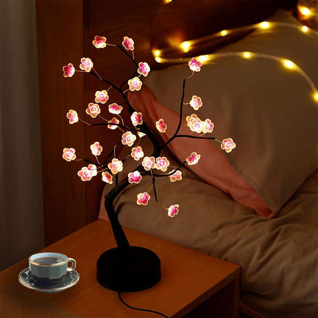 36 LED Cherry Blossom Sparkly Fairy Spirit Tree Lights, DIY Artificial Tree Battery/USB Oper