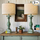Retro 27" USB Charging Ports A/C 3 Way Dimmable Touch Control