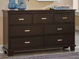 Design by Ashley B441-31 Dresser, 62" W x 16" D x 36" H, Dark Brown