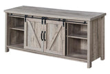 Blake Barn Door TV Stand with Shelves and Sliding Cabinets for TVs up to 60 Inches,