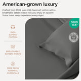 Certified 100% American Supima Cotton Luxury Sheets, California-King Sheets