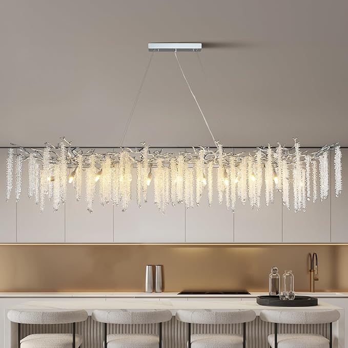 Crystal Chandeliers for Entryway,Golden 28Lights Foyer Pendant Lighting