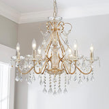 6 Light Crystal Chandelier Light Fixture Modern Chandelier Crystal Lighting