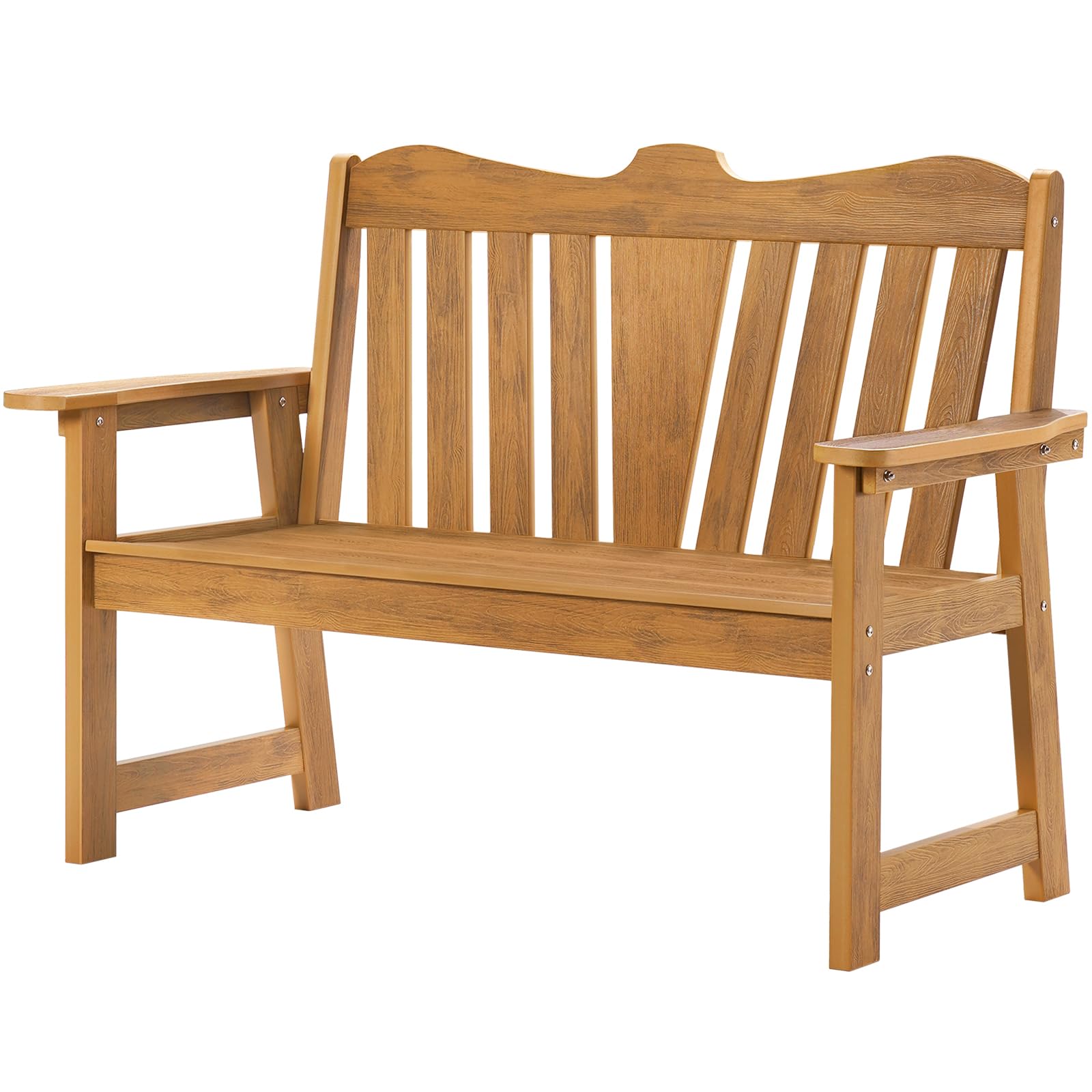 Outdoor Bench, 2-Person Weatherproof Garden Bench