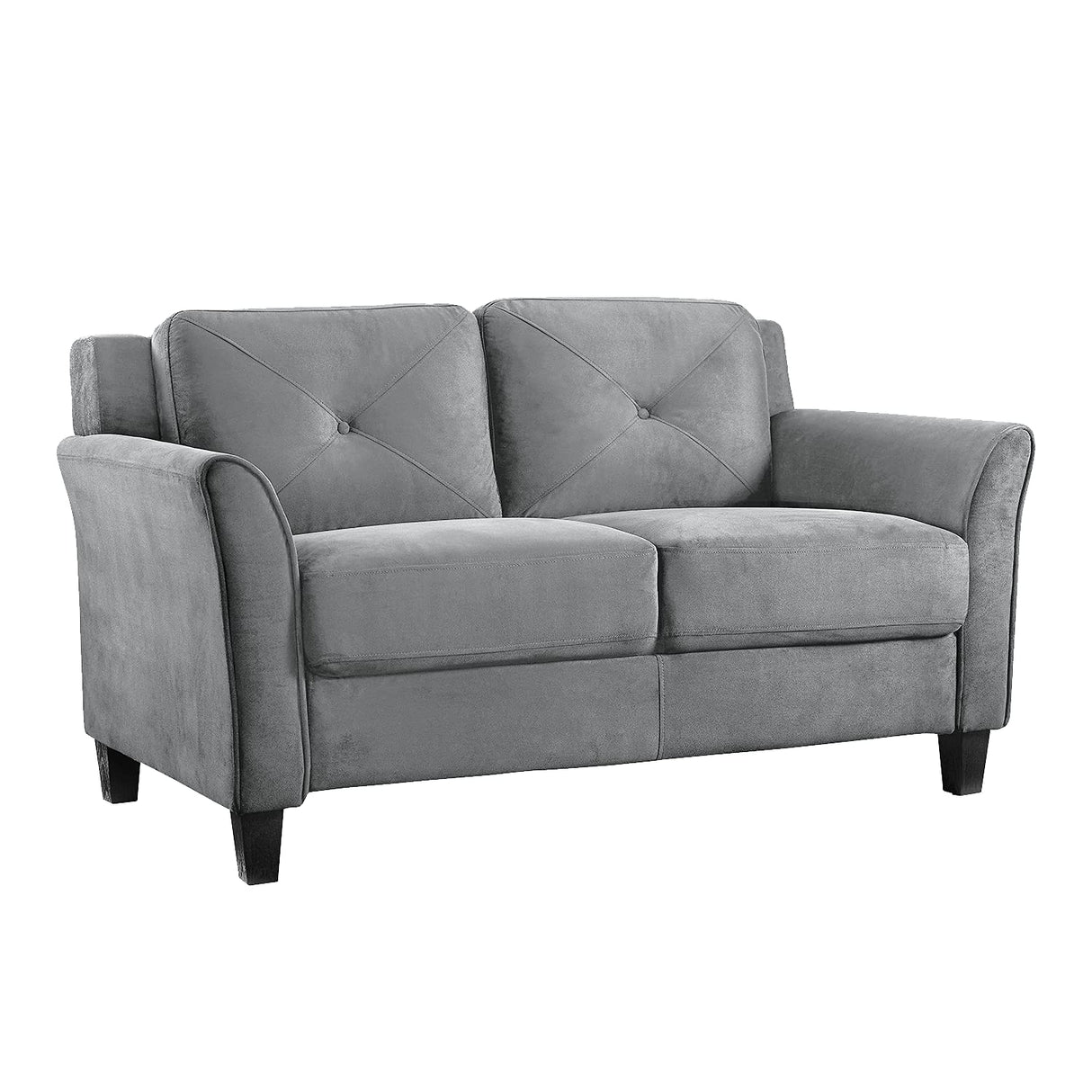 Solutions Harrington Loveseat, Dark Grey