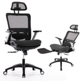 Ergonomic Mesh Office Chair with Footrest, High Back Computer Executive Desk Chair