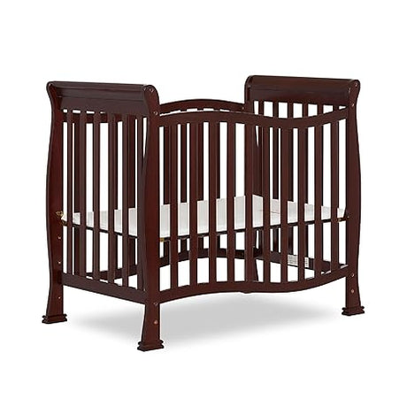 Violet 4-In-1 Convertible Mini Crib In Espresso, Greenguard Gold Certified, JPMA Certified