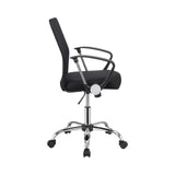 Furniture Office Chair Black Mesh Fabric Chrome 801319