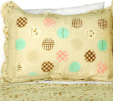 [Corda] 3PC Cotton Vermicelli-Quilted Printed Quilt Set (Full/Queen Size)