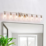 Black Bathroom Light Fixtures, 6-Light Bathroom Lighting Fixtures Over Mirror