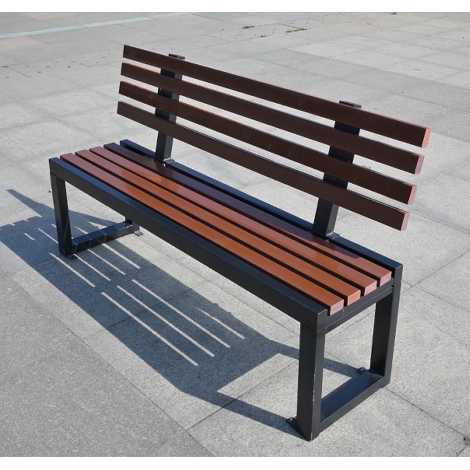 39 Inch Outdoor Bench Garden Rustic Style