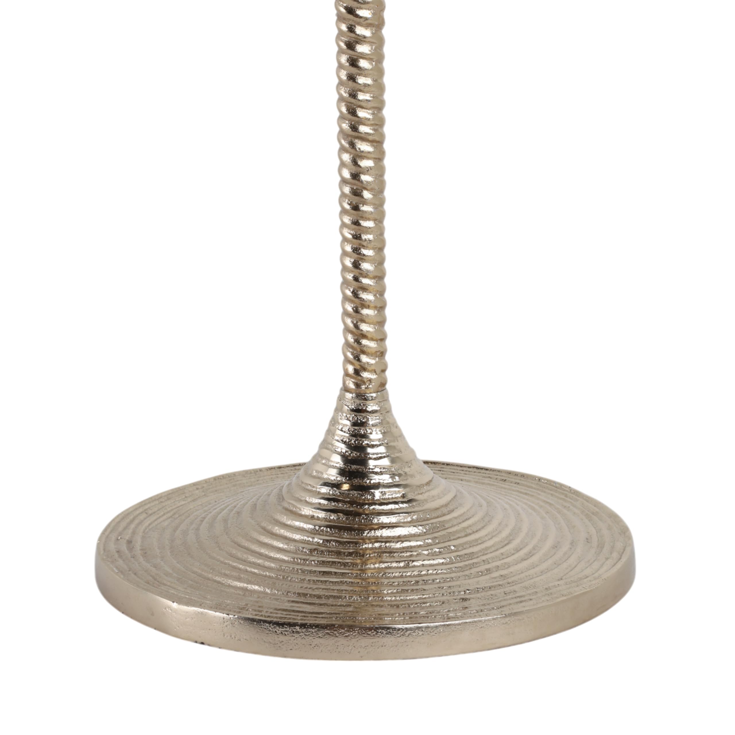 Sagebrook Home 20x16 Twisted Accent Table Marble Top, Brown/Goldd