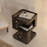 Side Table,Modern end Table,Black Metal nightstand,Bedside Tables,Accent Table