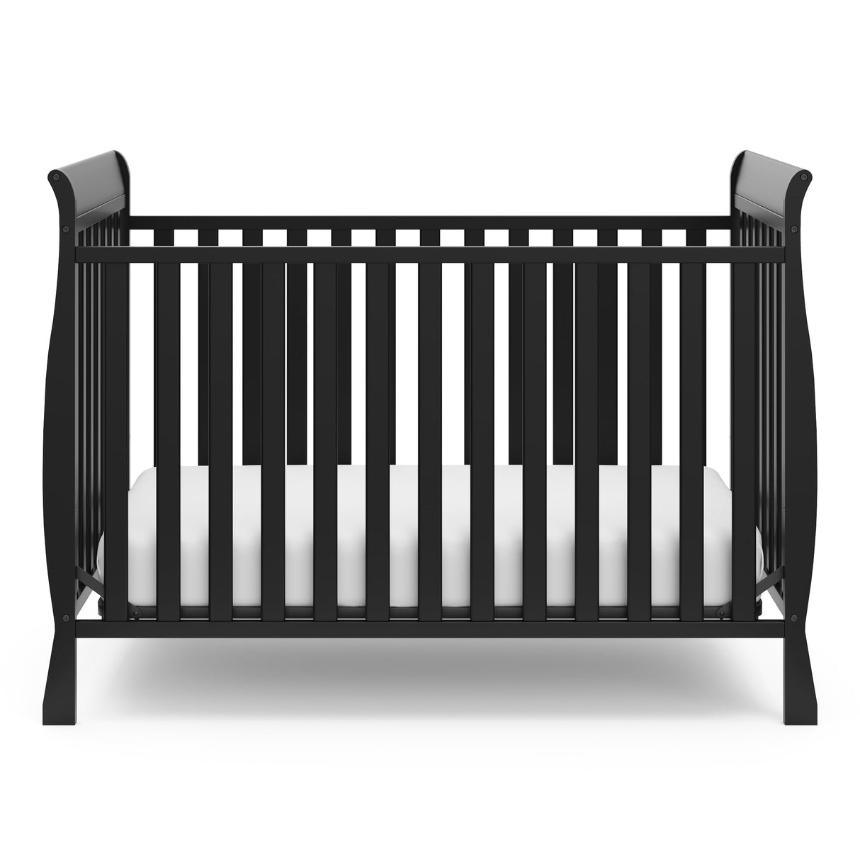 Maxwell Convertible Crib (Black) – GREENGUARD Gold Certified, Converts to Toddler Bed