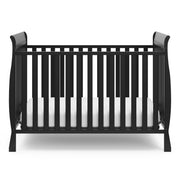 Maxwell Convertible Crib (Black) – GREENGUARD Gold Certified, Converts to Toddler Bed