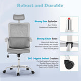 Ergonomic High Back Mesh Lumbar Adjustable Height Rolling Swivel Computer Task Home