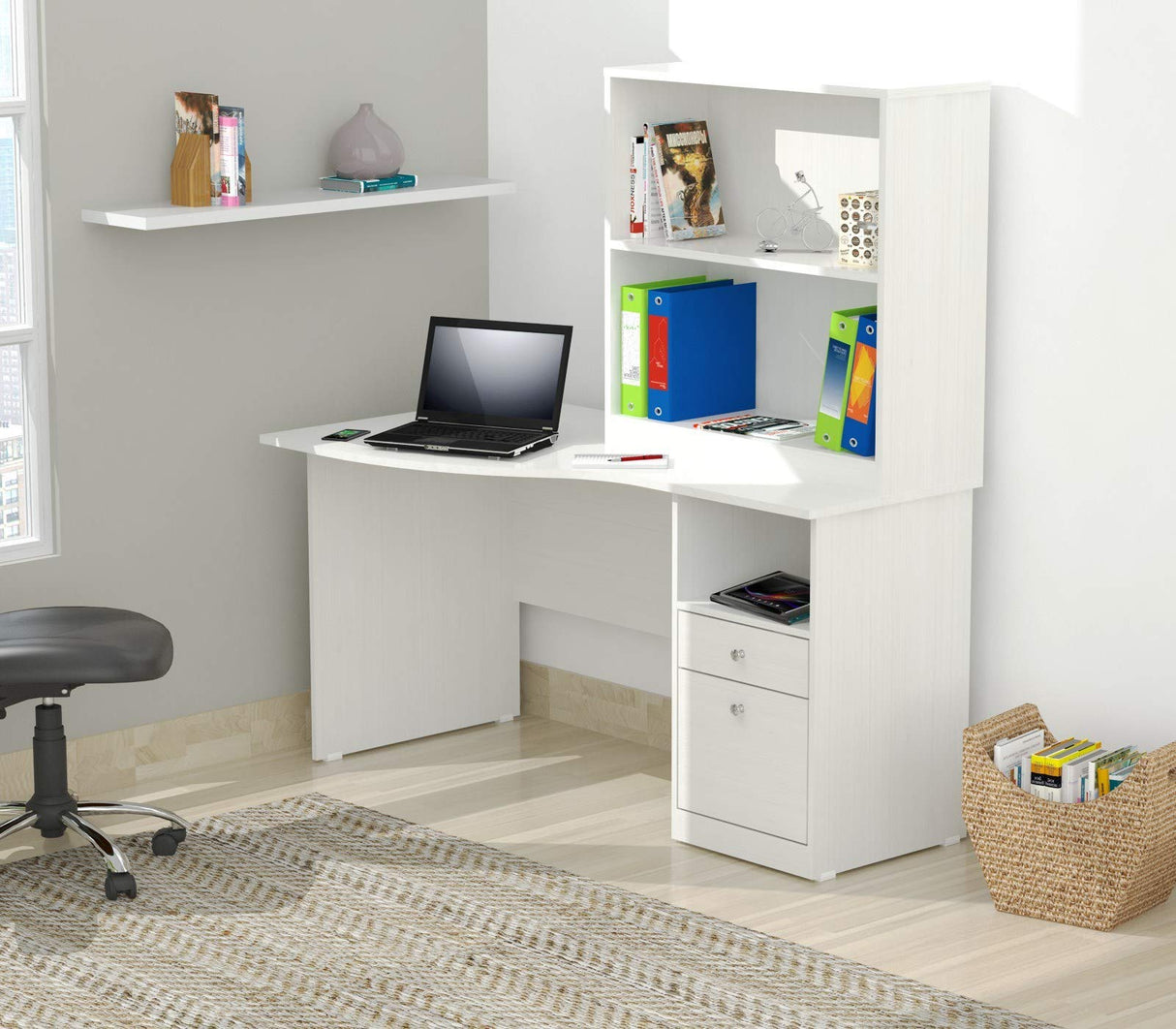 Finish Wood Curved Top Writing Desk