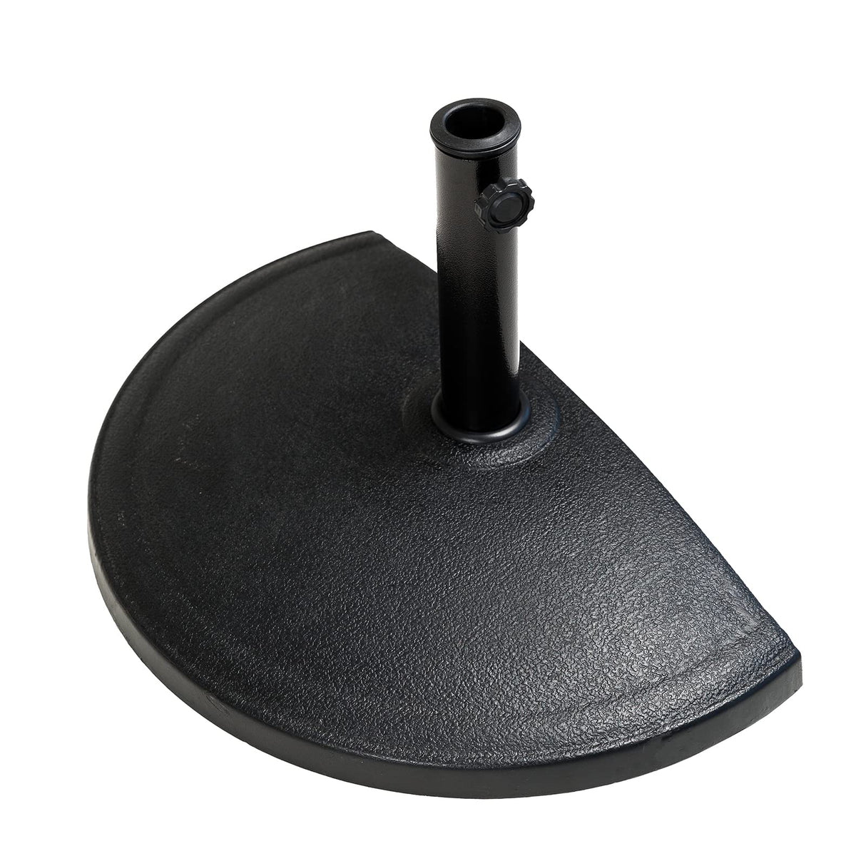 33 lb Half Round Resin Umbrella Base, Heavy Duty Stand Weight for Patio Outdoor