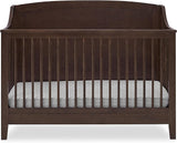 Campbell 6-in-1 Convertible Crib - Greenguard Gold Certified, Walnut Espresso