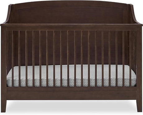 Campbell 6-in-1 Convertible Crib - Greenguard Gold Certified, Walnut Espresso