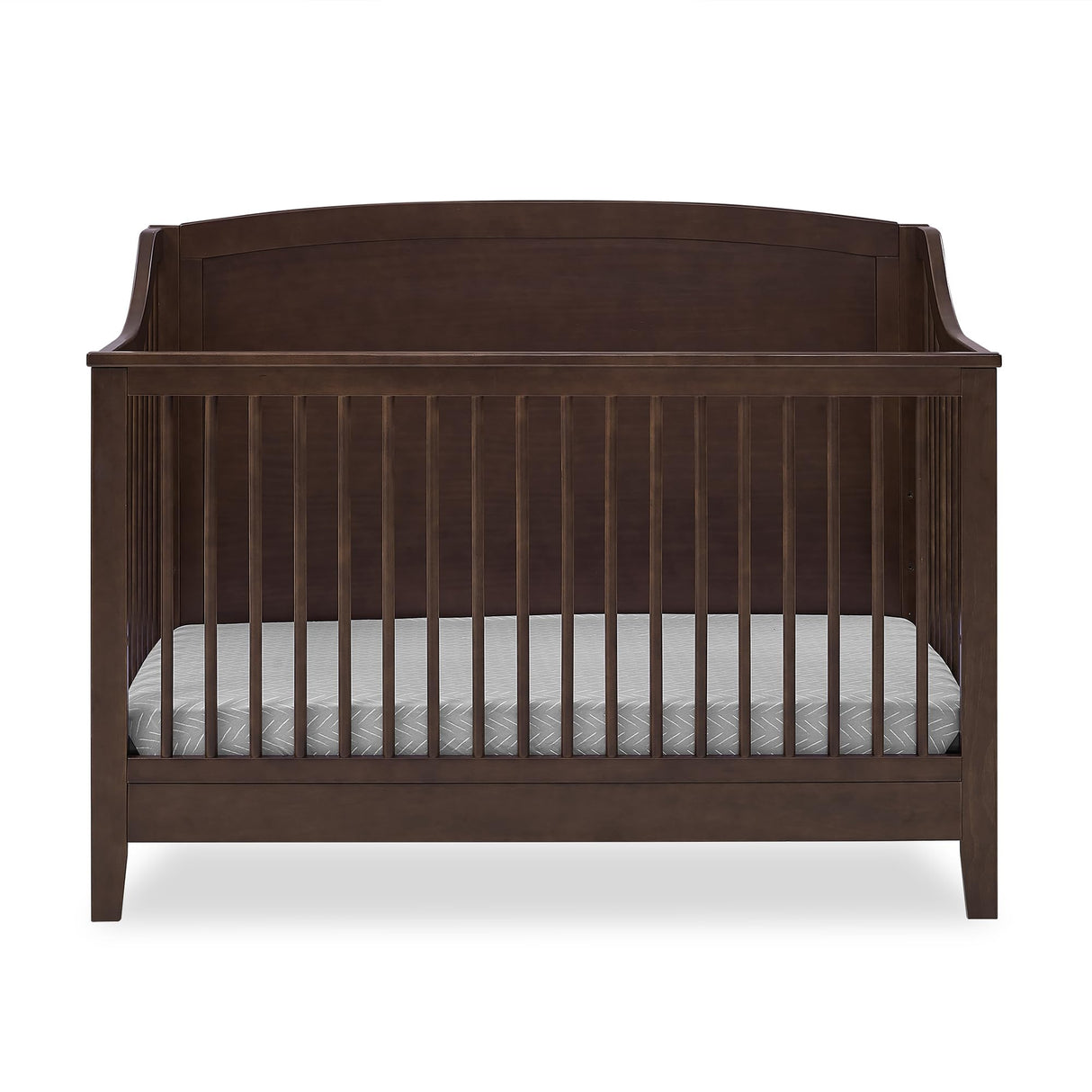 Campbell 6-in-1 Convertible Crib - Greenguard Gold Certified, Walnut Espresso