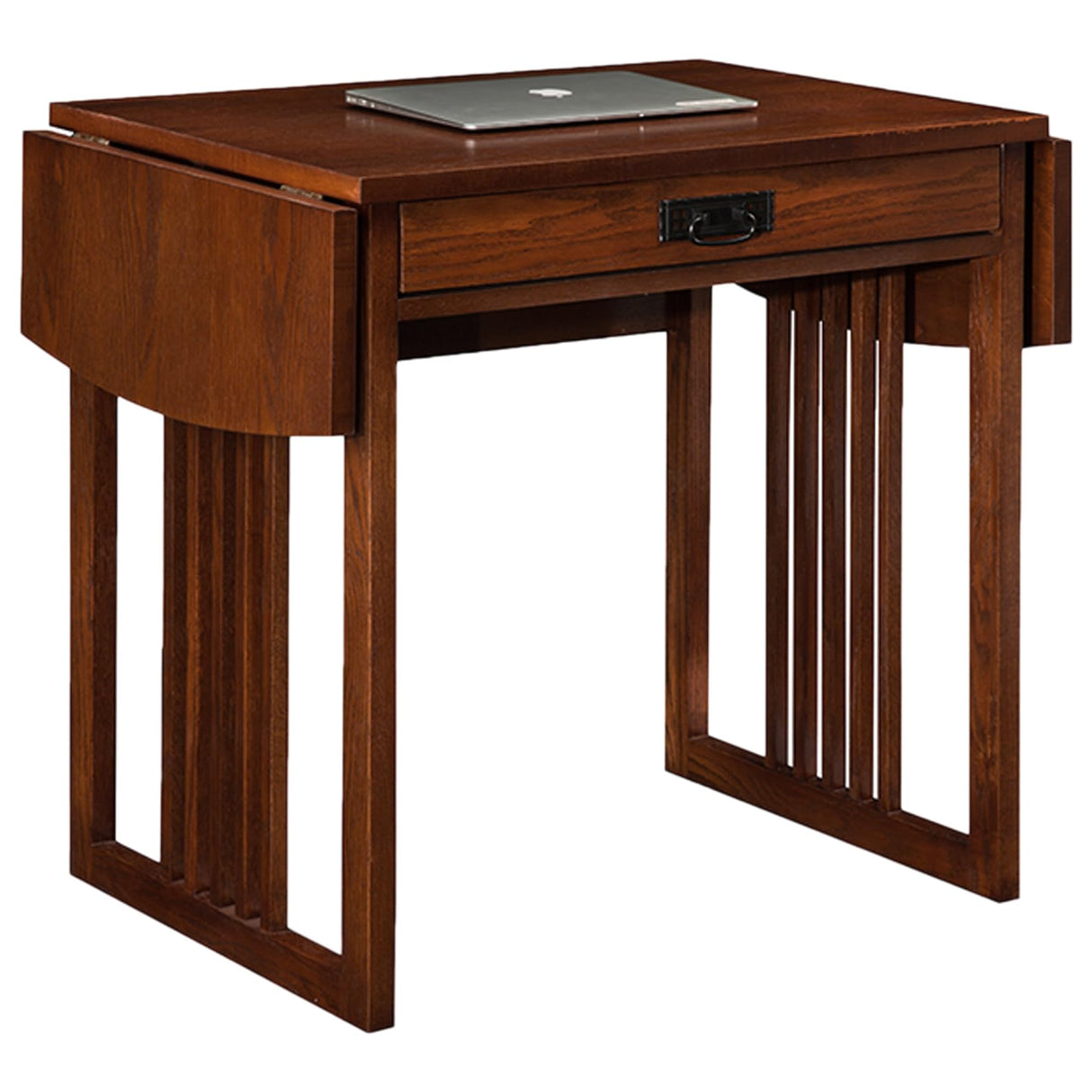 82420 Mission Writing Computer Desk, Drop Leaf Folding Top, Made with Solid Wood