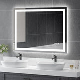 48x36 Inch Modern LED Bathroom Mirror - Smart Backlit Vanity Mirror with Anti-Fog