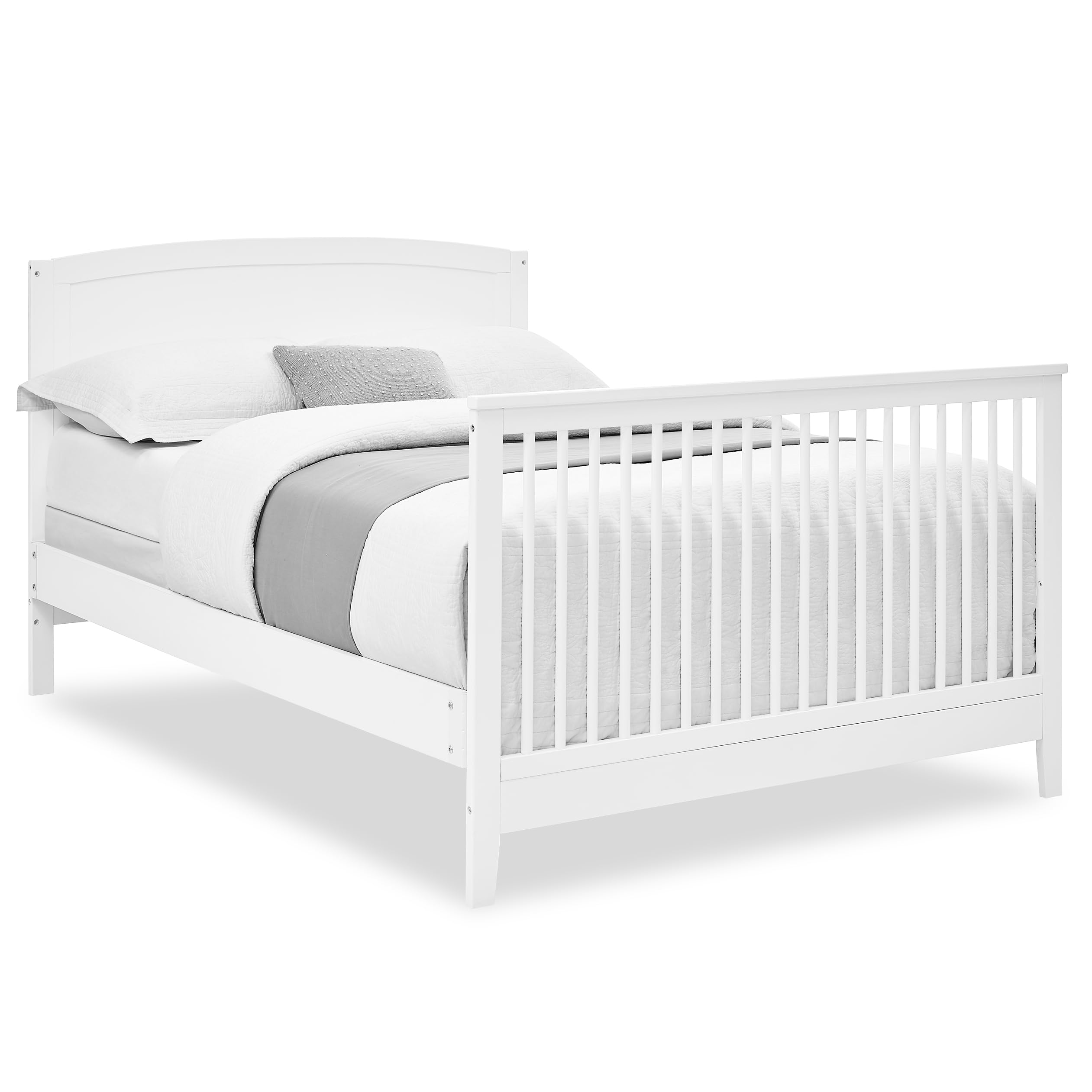 Delta Children Campbell 6-in-1 Convertible Crib - Greenguard Gold Certified, Bianca White