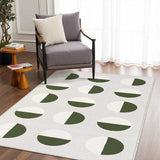 Modern Geometric Washable Area Rugs 5x7, Woven Thin Living Room Rug Super Soft Area Rug for Bedroom Aesthetic,