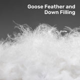 Goose Feather Down Comforter with Pinch Pleat Design - All Season Duvet Insert