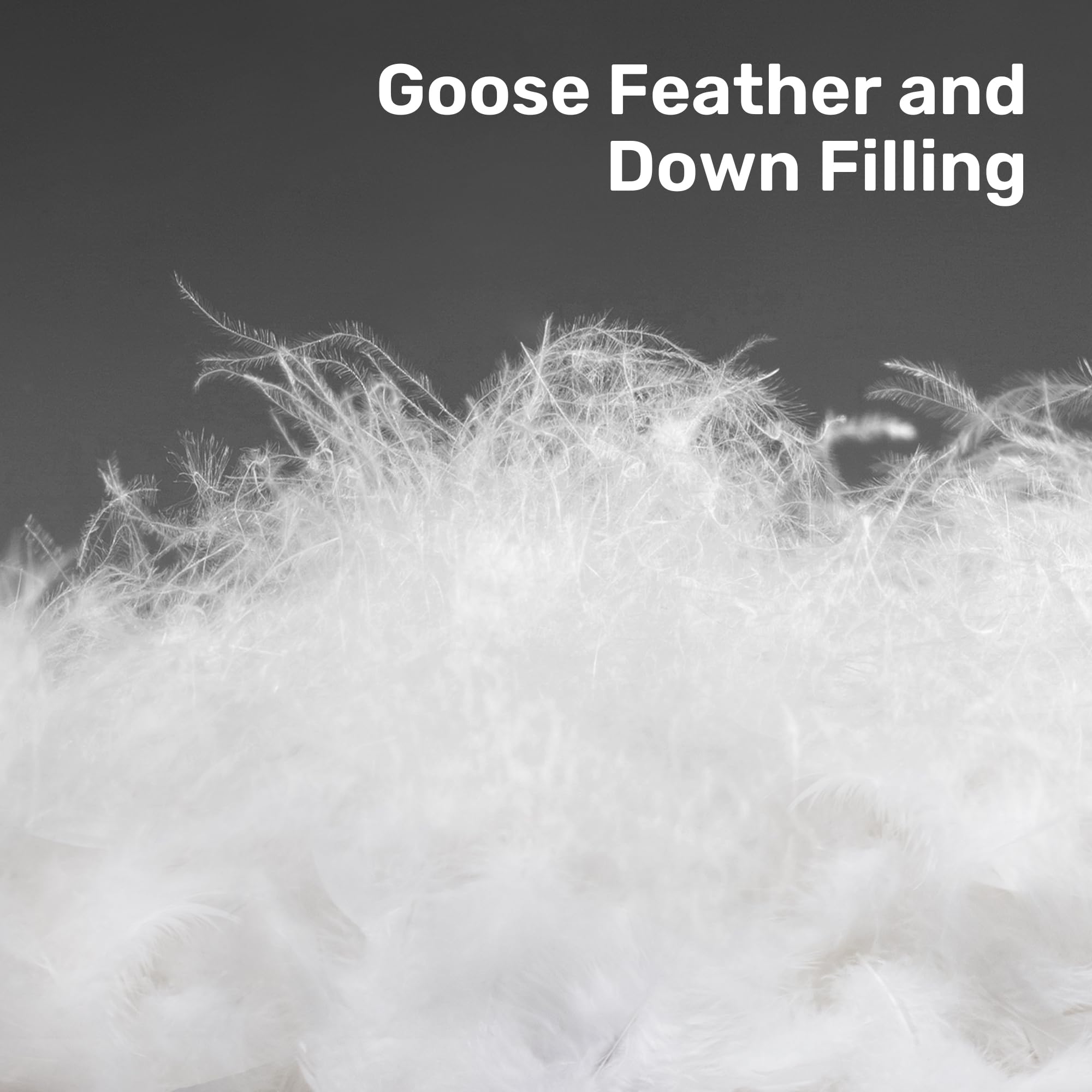 Goose Feather Down Comforter with Pinch Pleat Design - All Season Duvet Insert