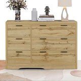 White Dresser for Bedroom 6 Drawer Double Dresser Chest of Drawers Large Storage