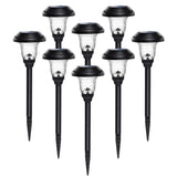 8 Pack Solar Pathway Lights, Solar Garden Lights Outdoor Warm White